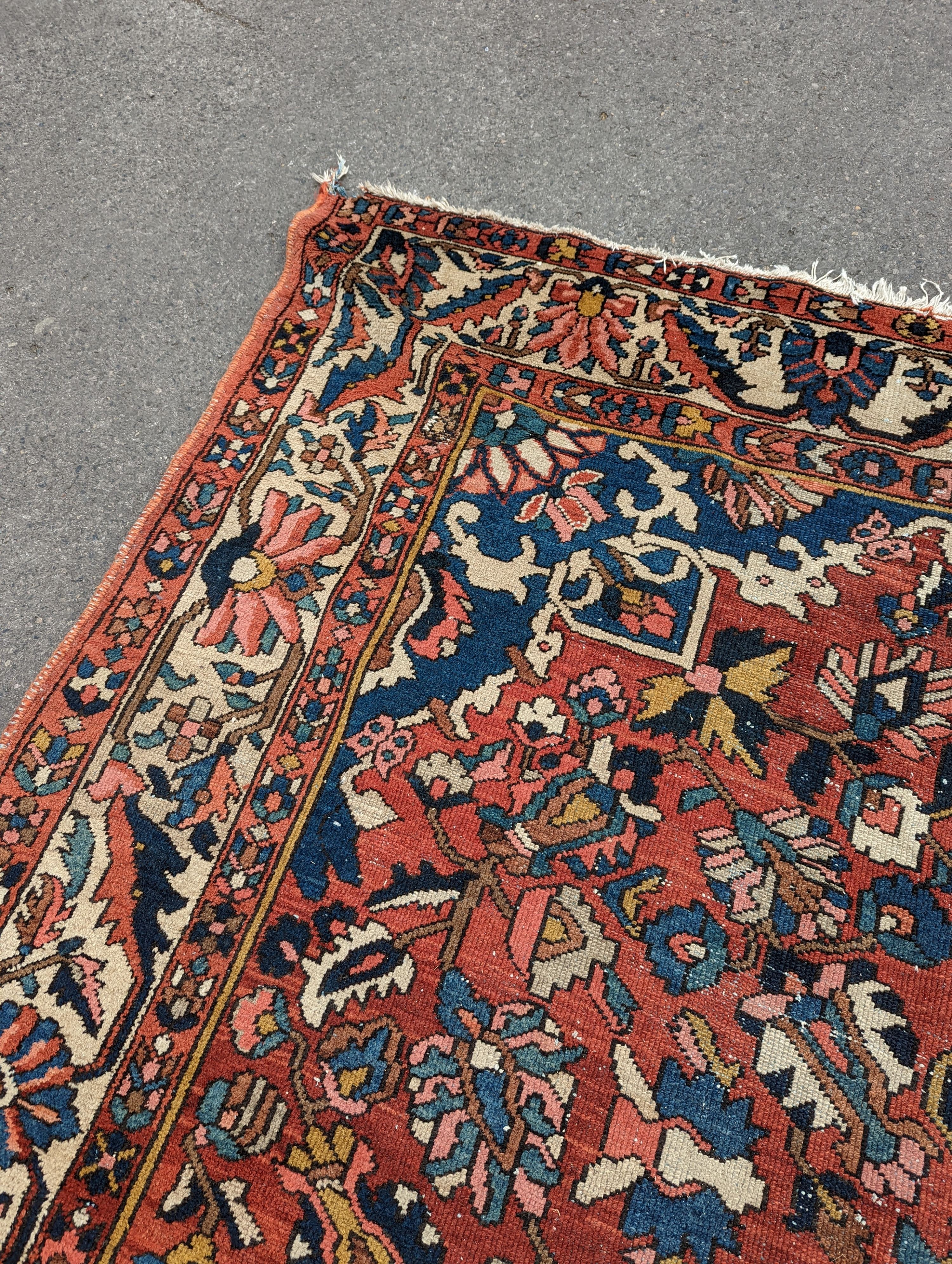 A Mahal red ground carpet, 370 x 260cm